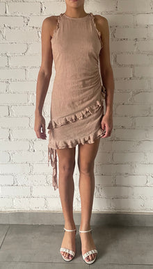 Rococo Sand | Gaia Halter-Neck Short Dress | Nude
