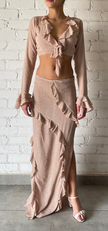 Rococo Sand | Gaia Long Skirt | Nude