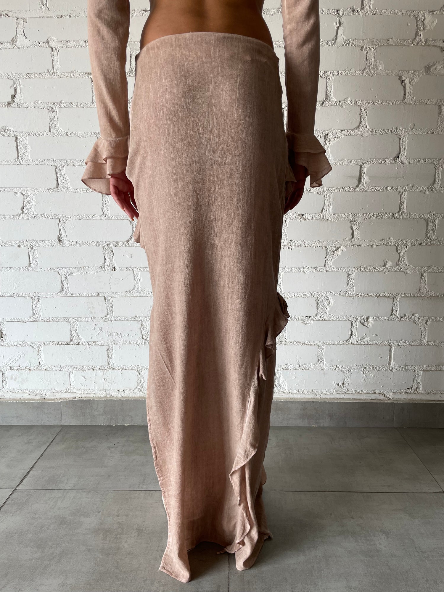 Rococo Sand | Gaia Long Skirt | Nude