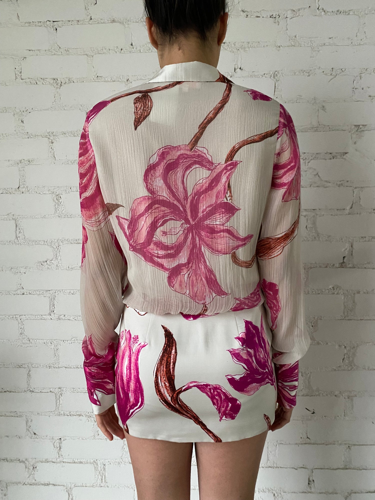 Rococo Sand | Grace Short Dress | White/Pink