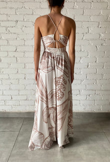 Rococo Sand | Ines Jumpsuit | Light Brown/White