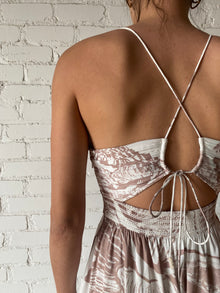 Rococo Sand | Ines Jumpsuit | Light Brown/White