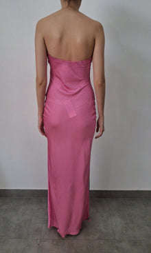 Womens | Inv Polyester Off - Shoulder Long Dress | Pink