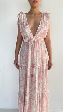 Rococo Sand | Crepe Long Dress | White