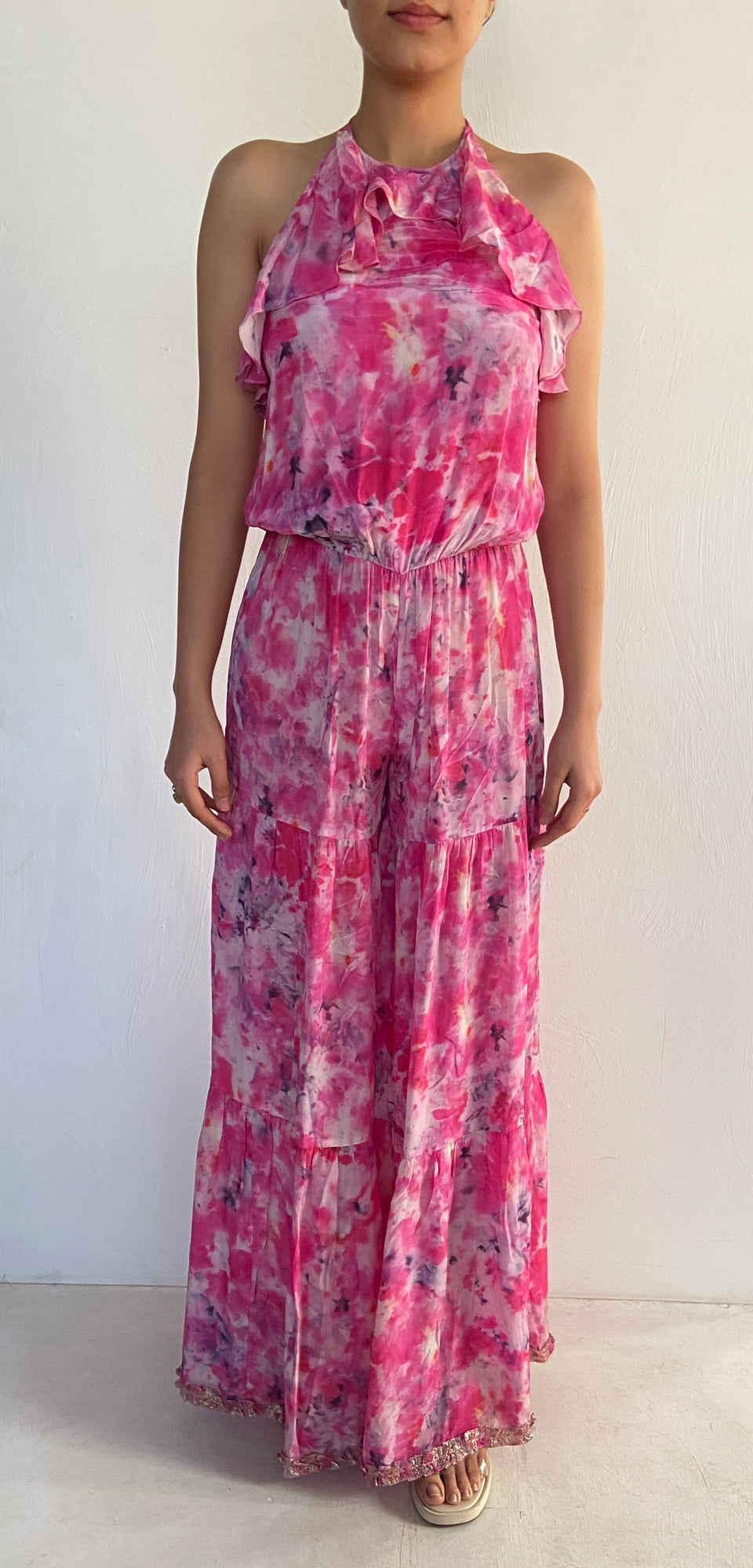 Rococo Sand | Halter-Neck Jumpsuit | Pink
