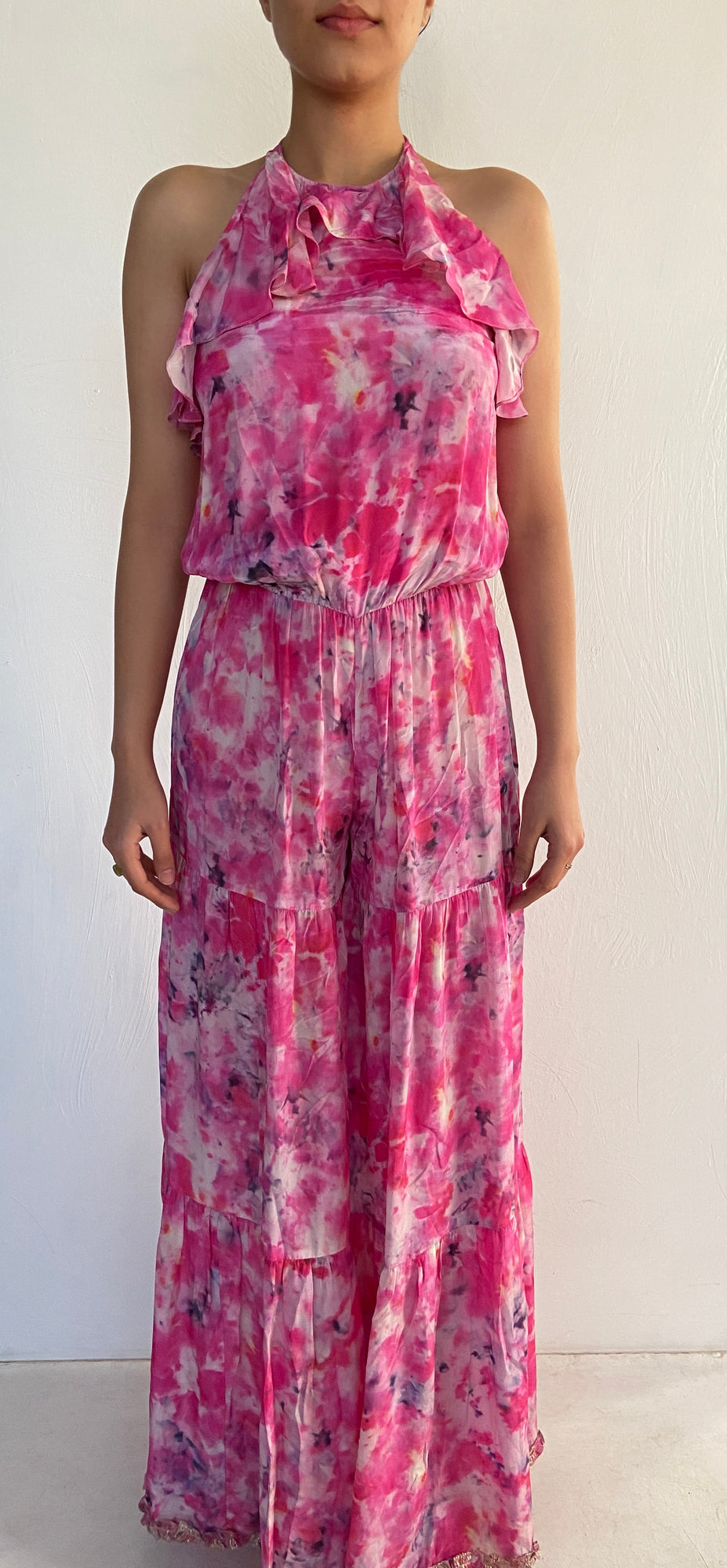 Rococo Sand | Halter-Neck Jumpsuit | Pink