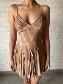 Rococo Sand | Spaghetti Strap Short Dress | Brown