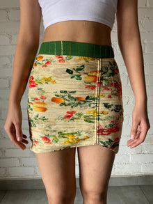 Rococo Sand | Printed Short Skirt | Yellow