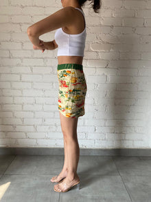 Rococo Sand | Printed Short Skirt | Yellow