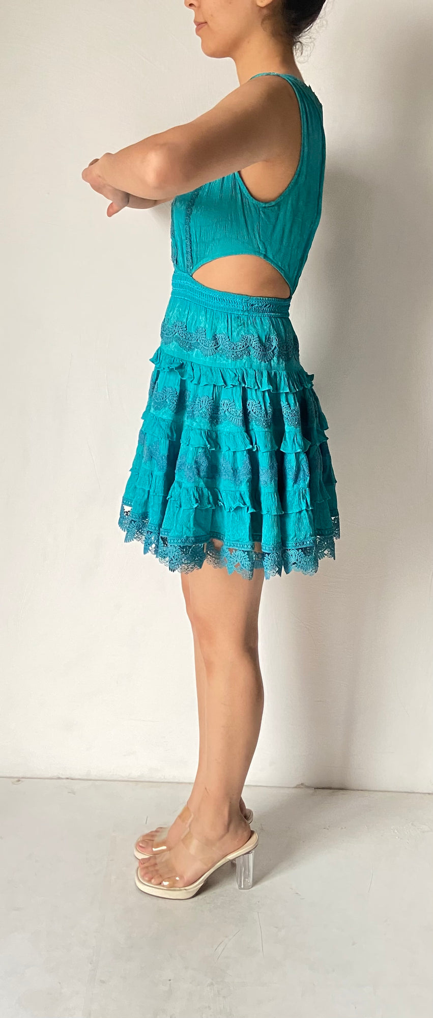 Rococo Sand | Cari Short Dress | Fuchsia
