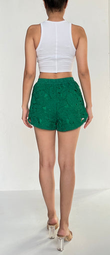 Rococo Sand | Lace Shorts | Green