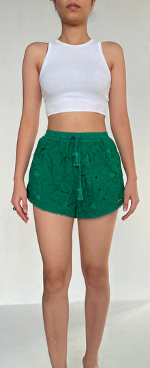 Rococo Sand | Lace Shorts | Green