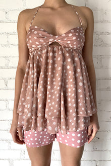 Rococo Sand | Jace Peplum Top | Beige