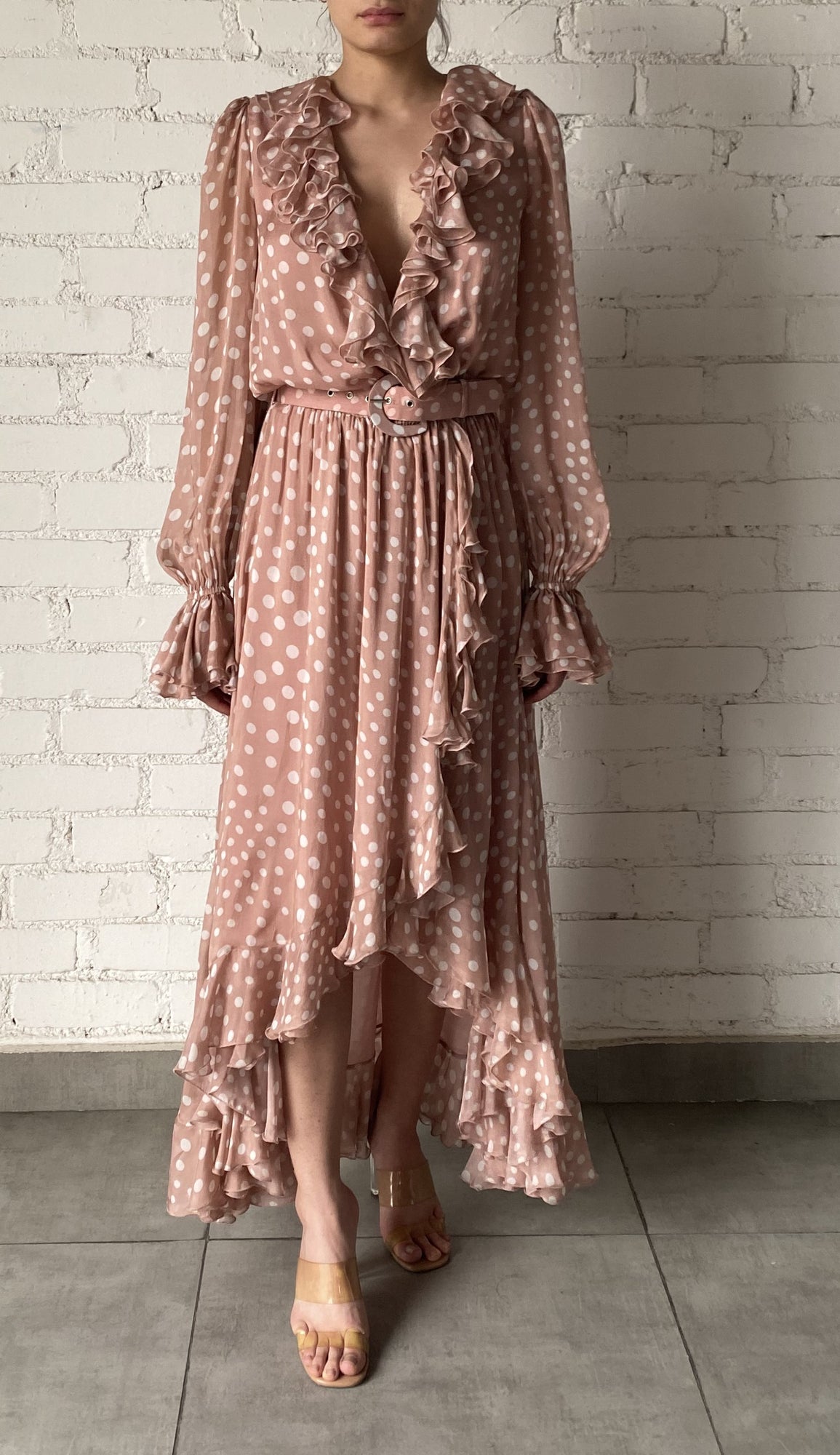 Rococo Sand | Jace High Low Dress | Misty Rose