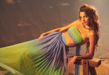 Rococo Sand | Kiki Long Skirt | Blue/Green Ombre