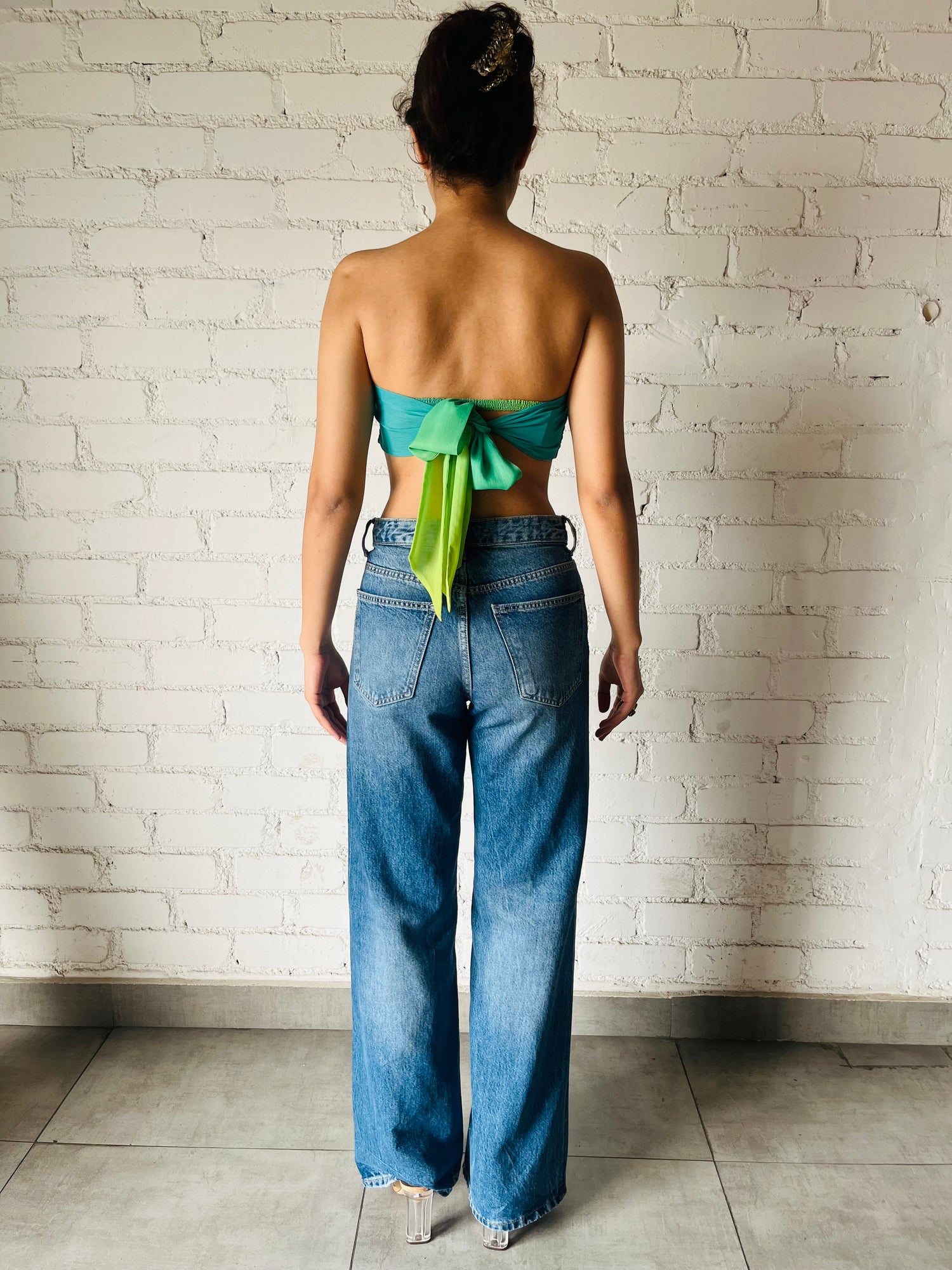 Rococo Sand | Kiki Bandeau | Blue/Green Ombre