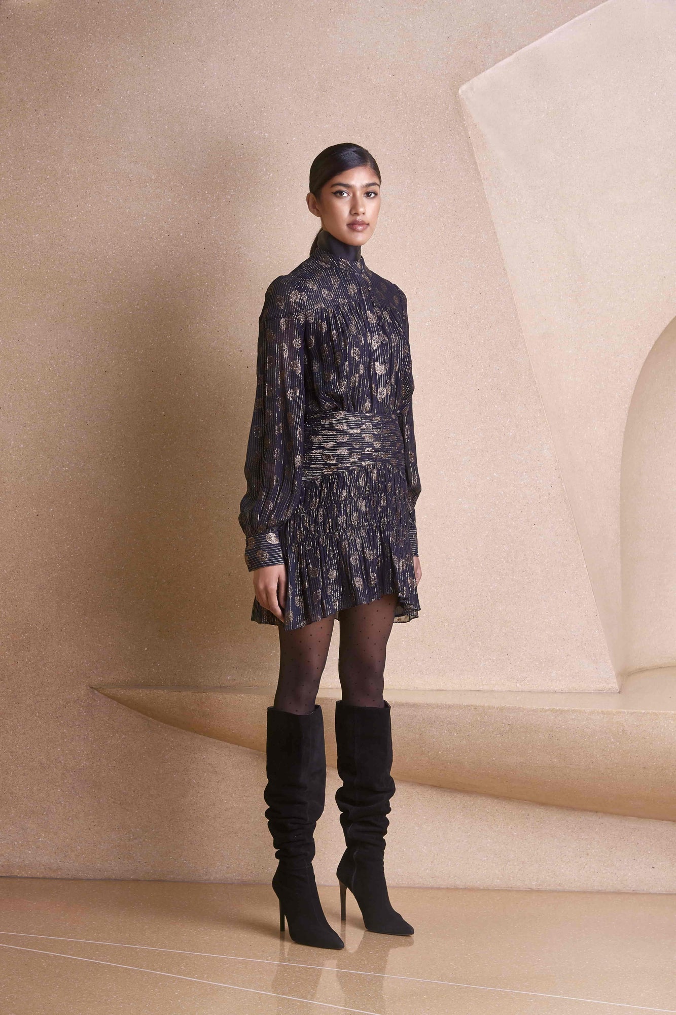 Rococo Sand | Letti Short Skirt | Navy
