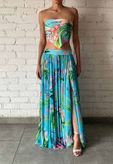 Rococo Sand | Loiss Scarf Top | Turquoise