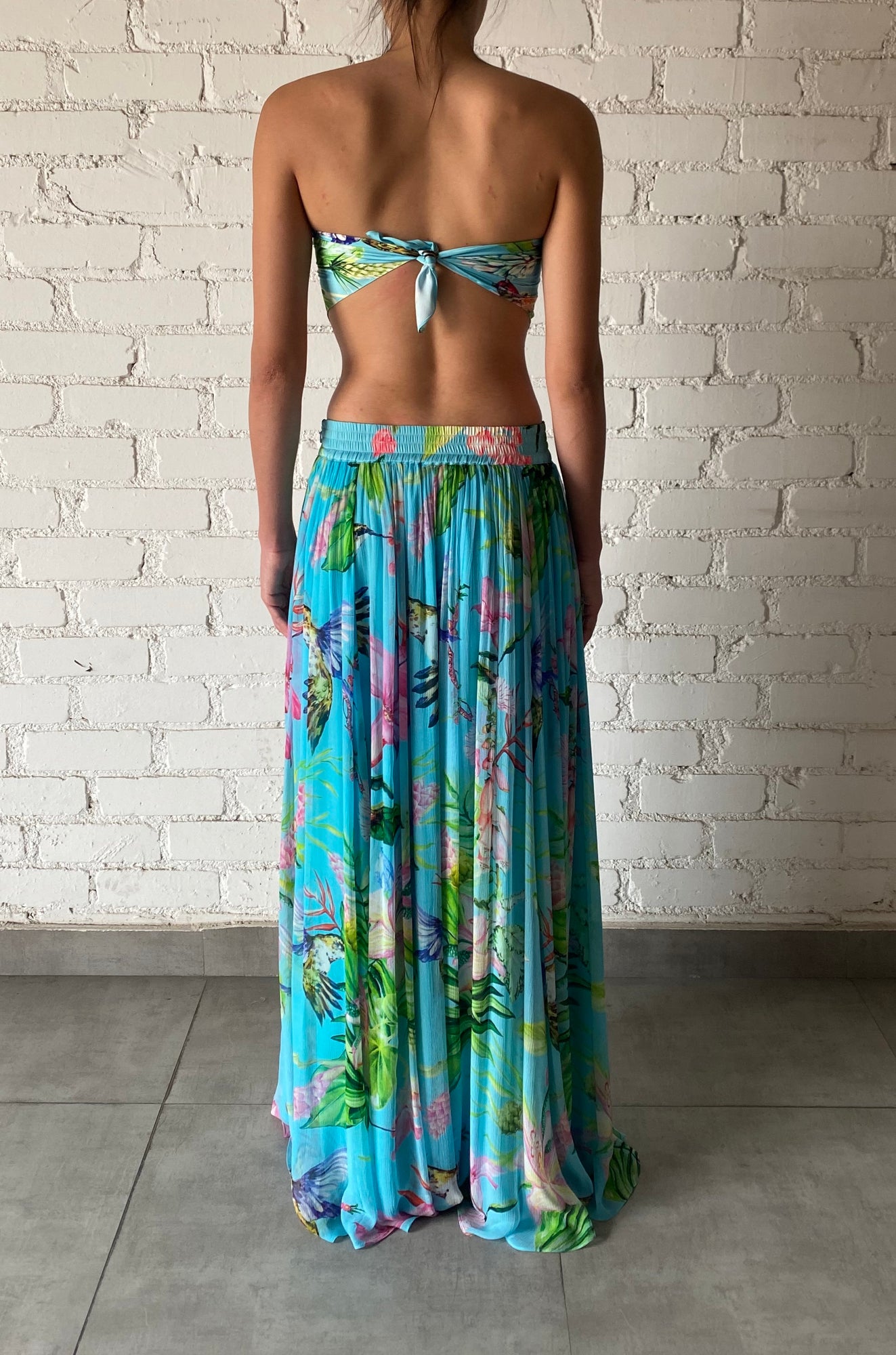 Rococo Sand | Loiss Scarf Top | Turquoise