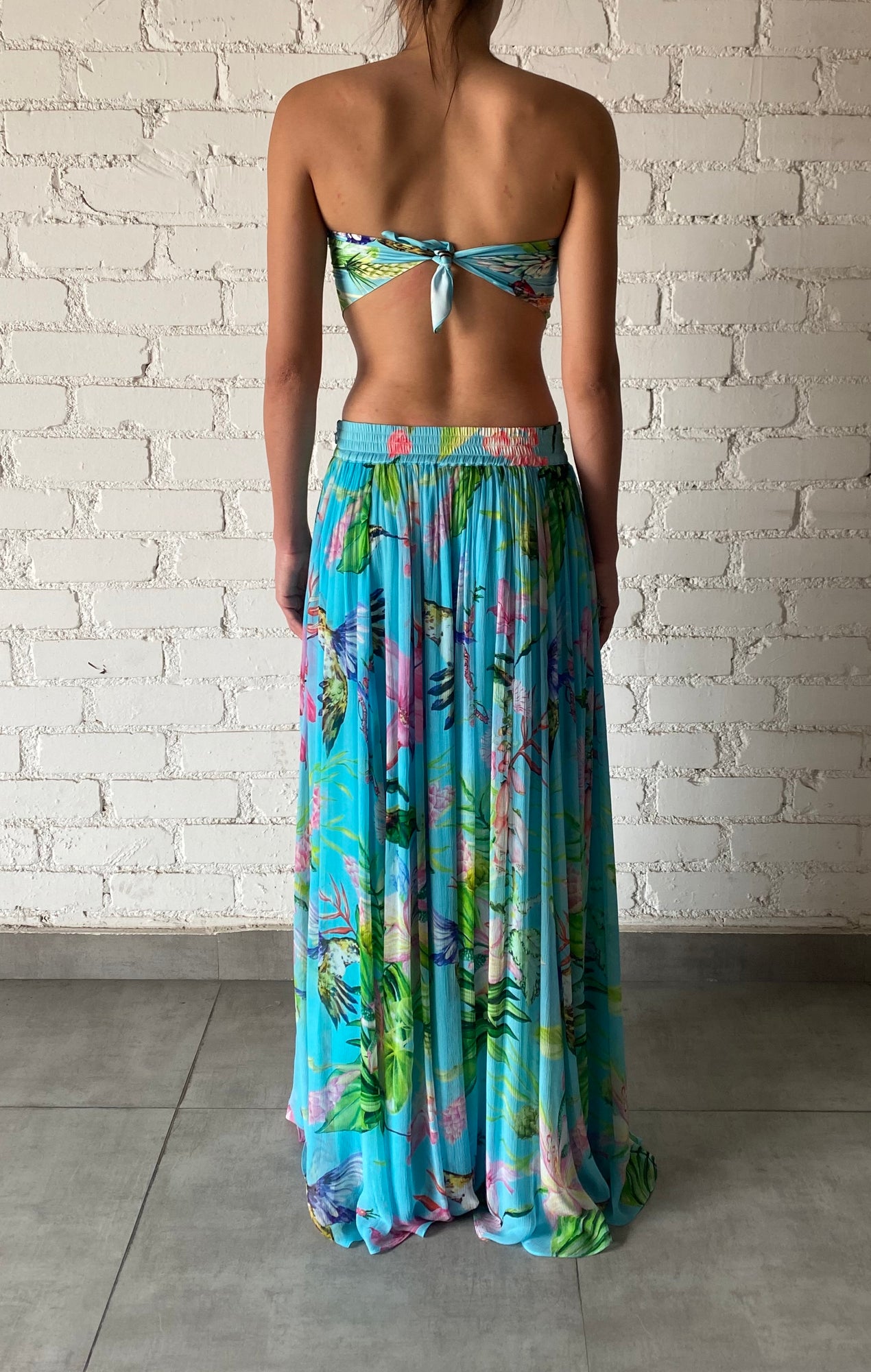 Rococo Sand | Loiss Long Skirt | Turquoise