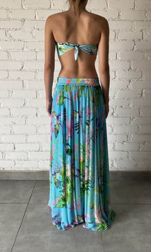 Womens | Loiss Viscose Chiffon Long Skirt | Turquoise