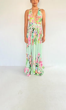 Rococo Sand | Loiss Polyester Crepe Long Dress | Cosmic