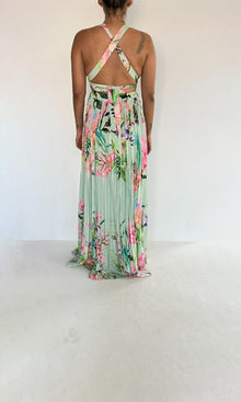 Rococo Sand | Loiss Polyester Crepe Long Dress | Cosmic
