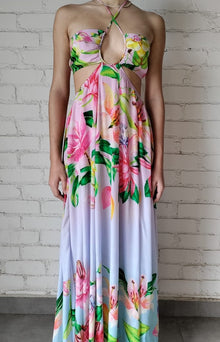 Rococo Sand | Lora Long Dress | Blue Multi