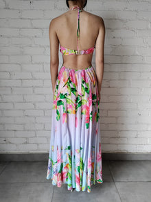 Rococo Sand | Lora Long Dress | Blue Multi