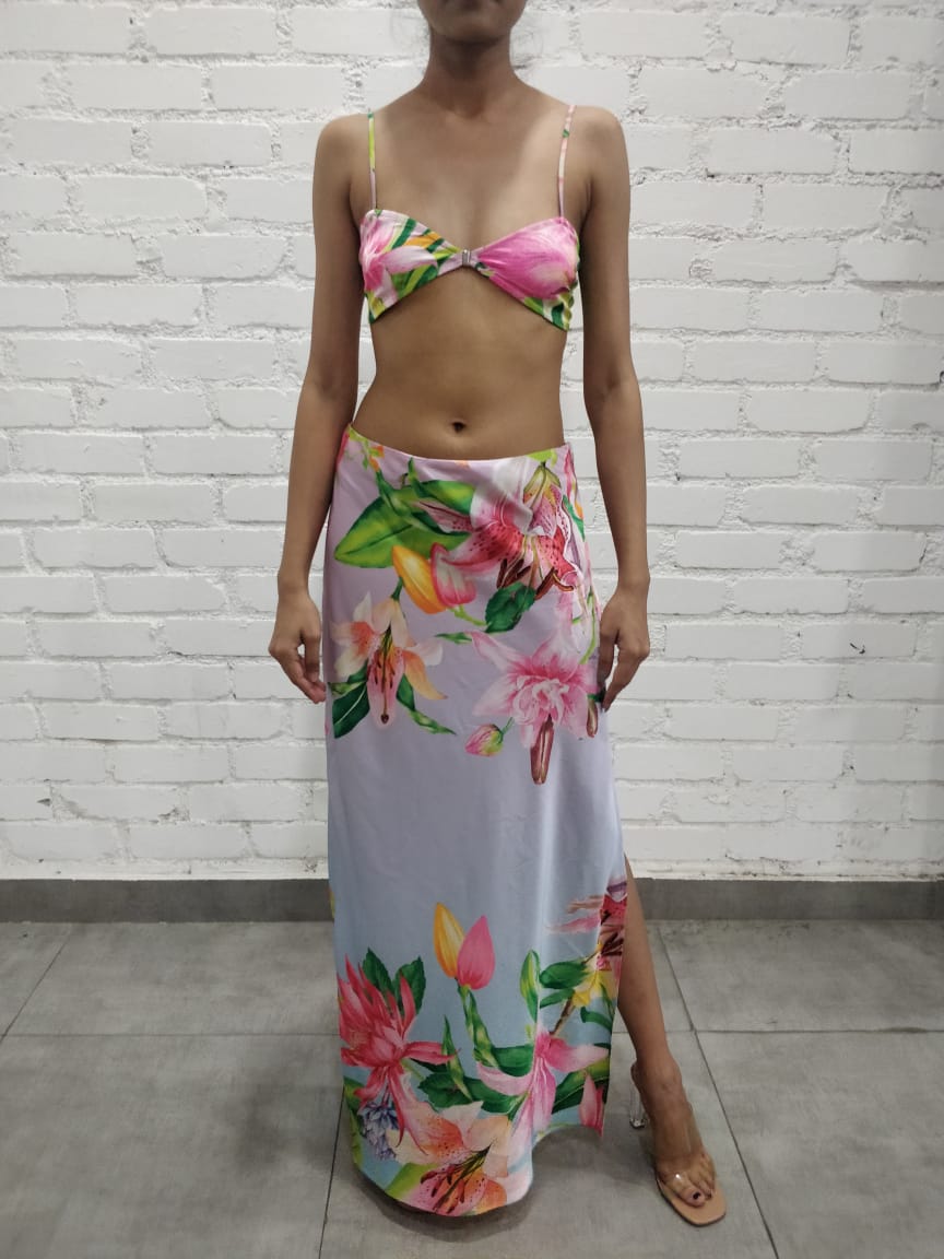 Rococo Sand | Lora Long Skirt | Multicolor