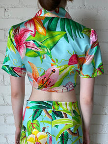 Rococo Sand | Lora Collared Top | Multicolor