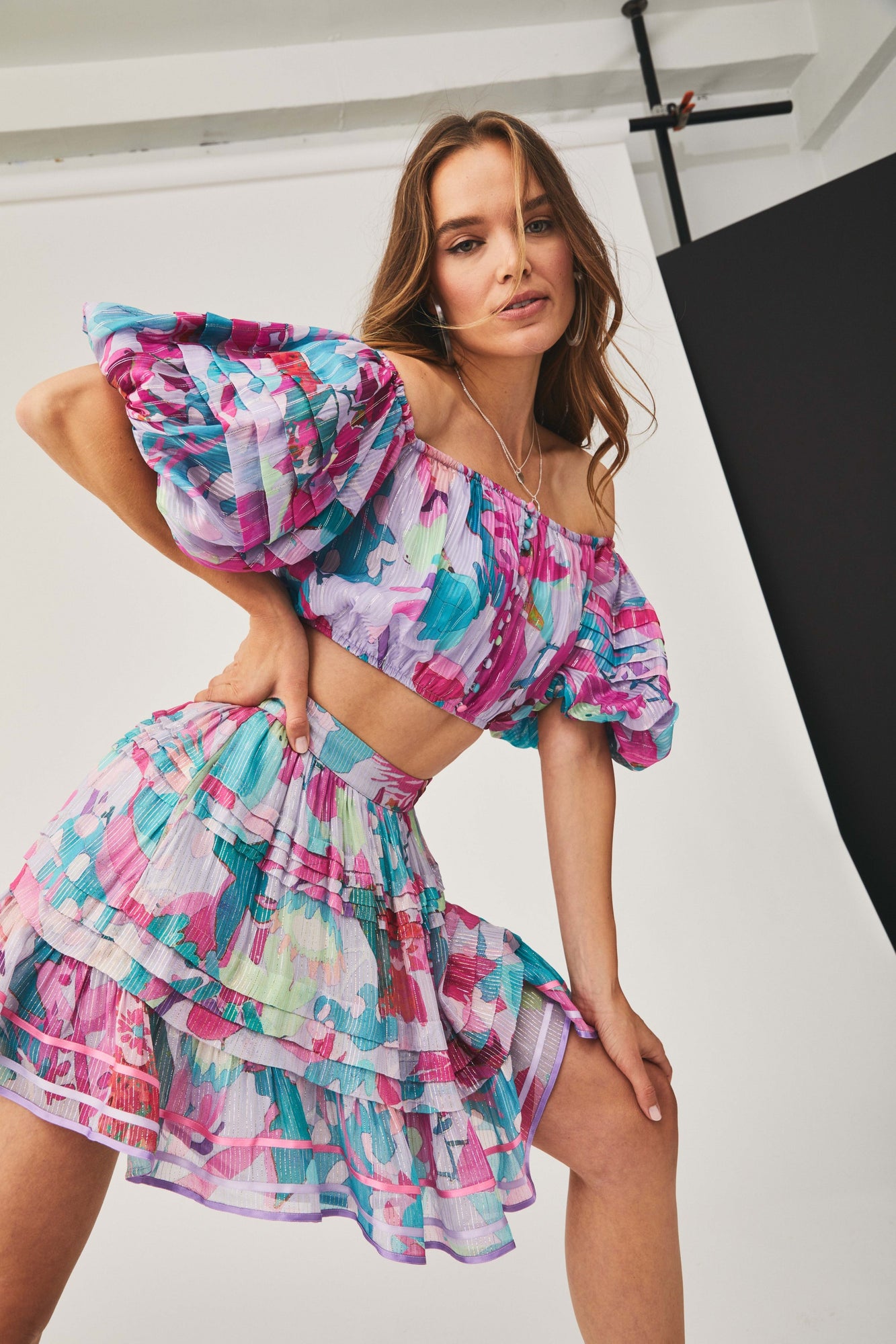 Rococo Sand | Lyan Crop Top | Multicolor