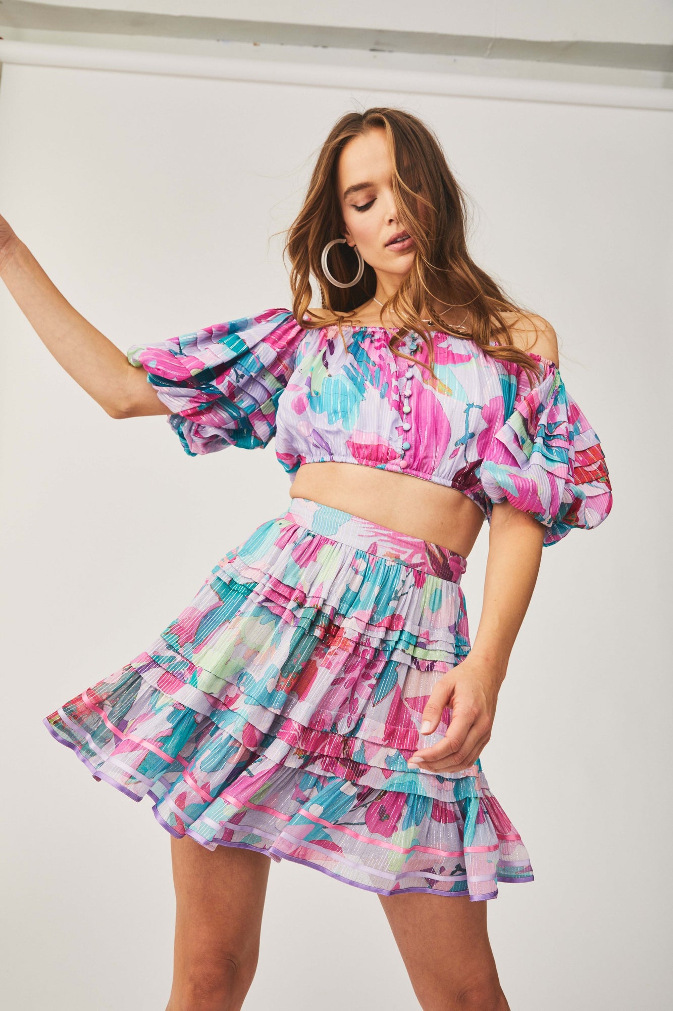 Rococo Sand | Lyan Crop Top | Multicolor