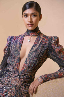 Rococo Sand | Nott Midi Dress | Black
