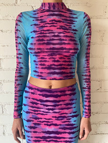 Rococo Sand | Opal Crop Top | Turquoise/Pink