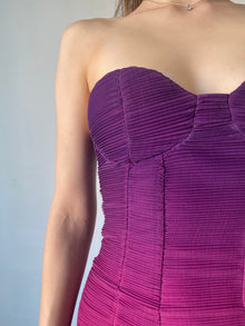 Rococo Sand | Paige Strapless Short Dress | Pink/Purple