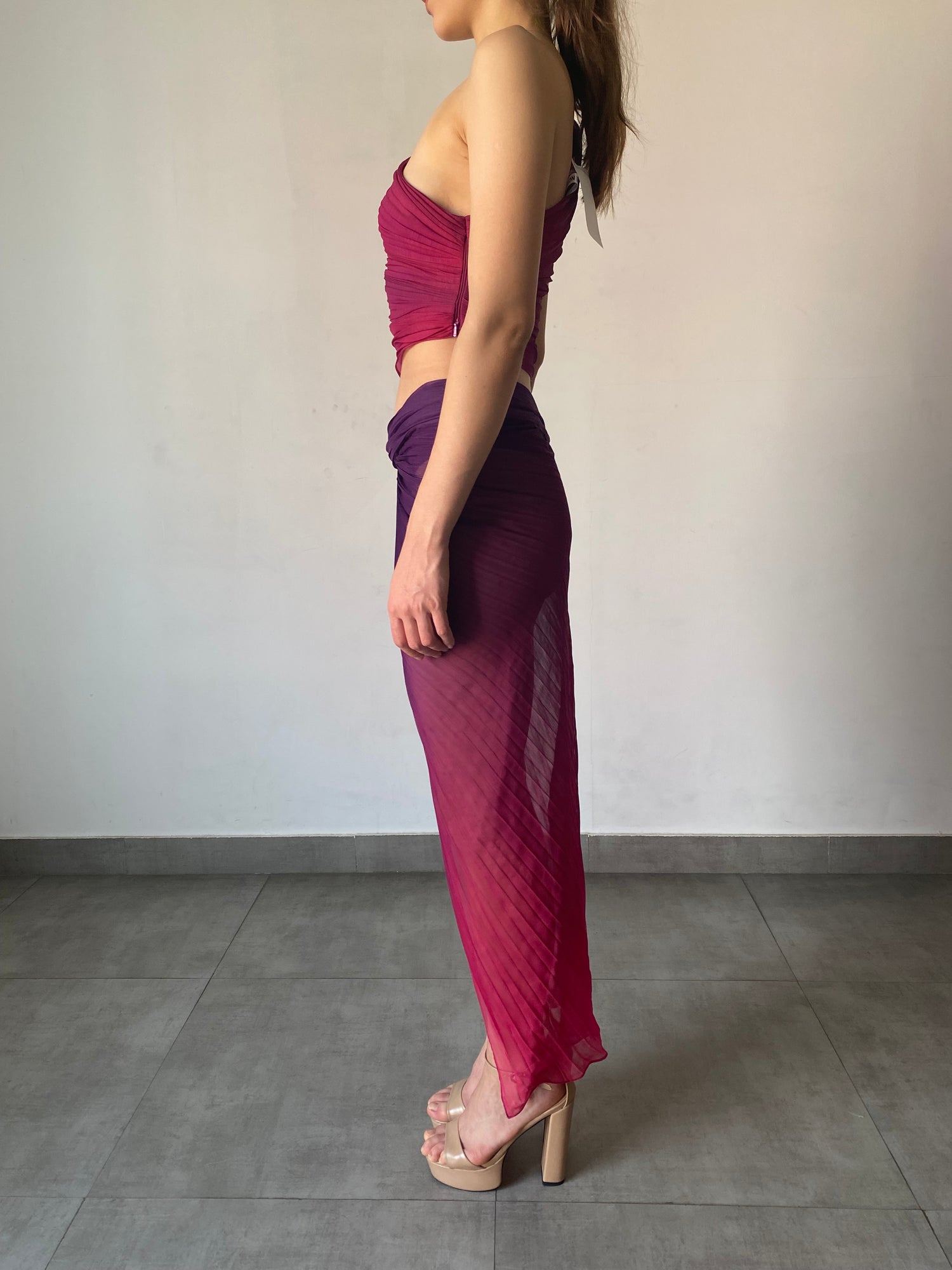 Rococo Sand | Paige Top | Pink/Purple Ombre