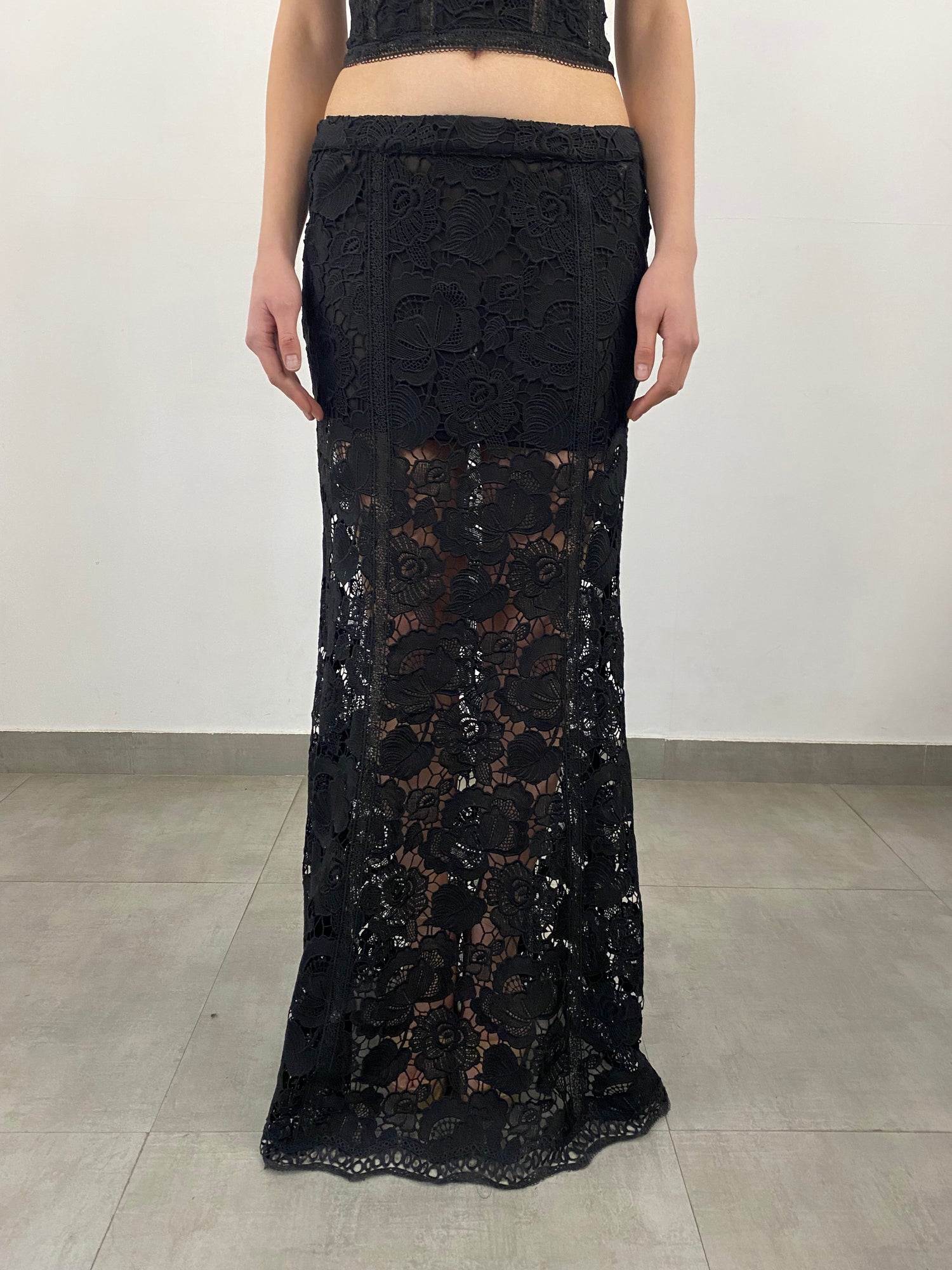 Rococo Sand | Paris Maxi Skirt | Black