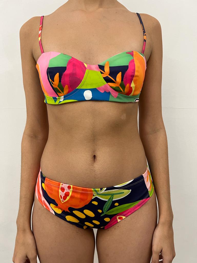 Rococo Sand | Plum Bralette | Multicolor