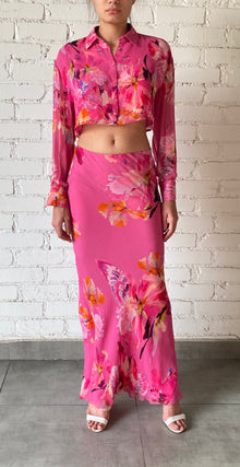 Rococo Sand | Quin Long Skirt | Pink