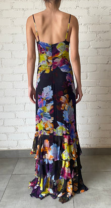 Rococo Sand | Quin Floral Maxi Dress | Black Multi
