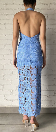 Rococo Sand | Rain Midi Dress | Blue