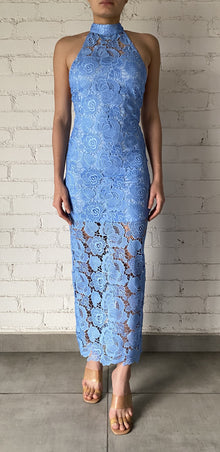 Rococo Sand | Rain Midi Dress | Blue