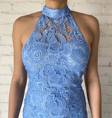 Rococo Sand | Rain Midi Dress | Blue