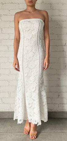 Rococo Sand | Rain Maxi Dress | White