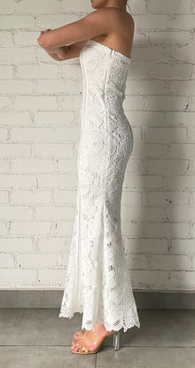 Rococo Sand | Rain Maxi Dress | White