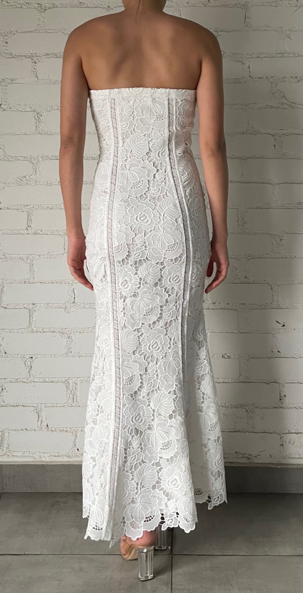 Rococo Sand | Rain Maxi Dress | White