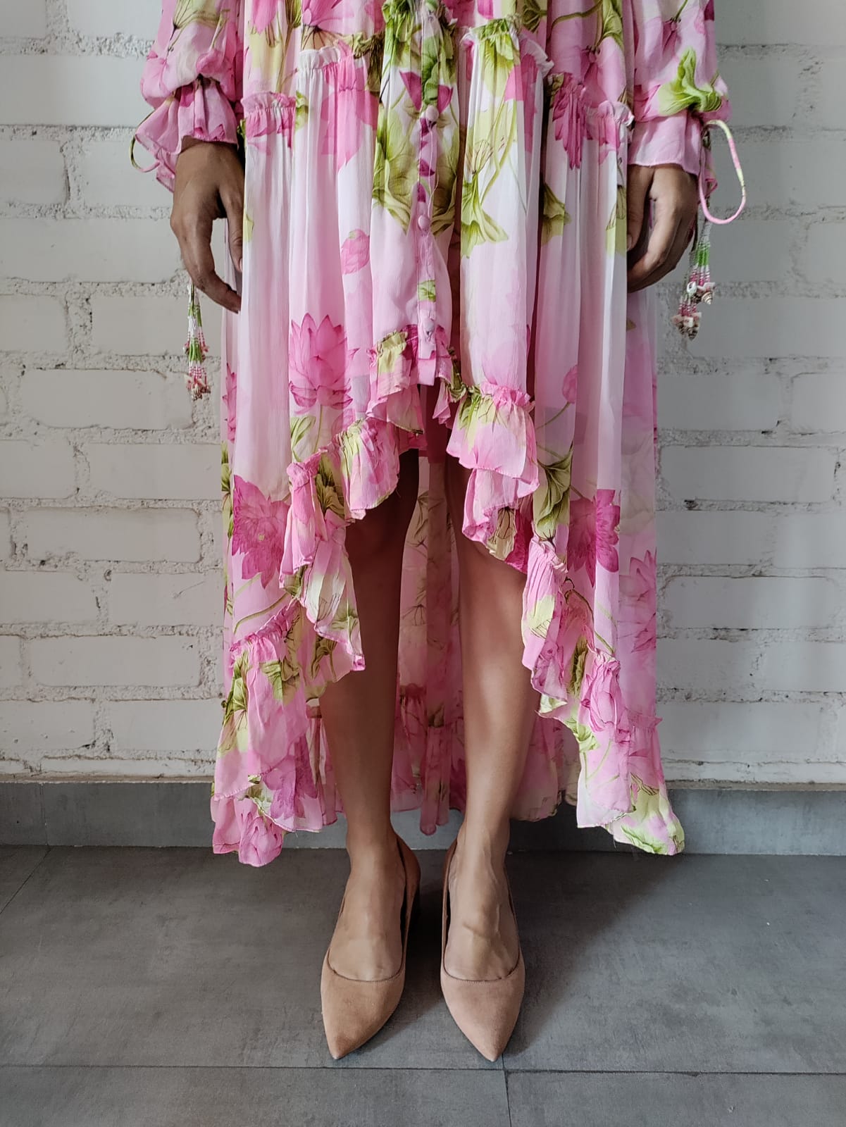 Rococo Sand | Ren High Low Dress | Pink