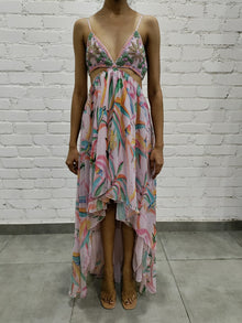 Rococo Sand | Rio High Low Dress | Multicolor