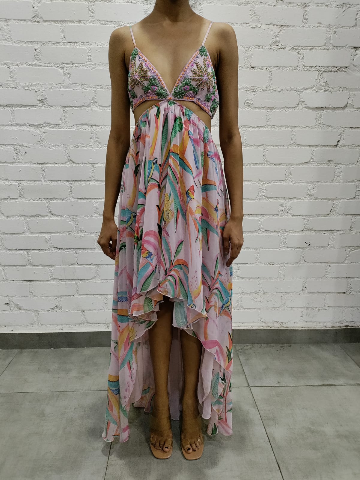 Rococo Sand | Rio High Low Dress | Multicolor